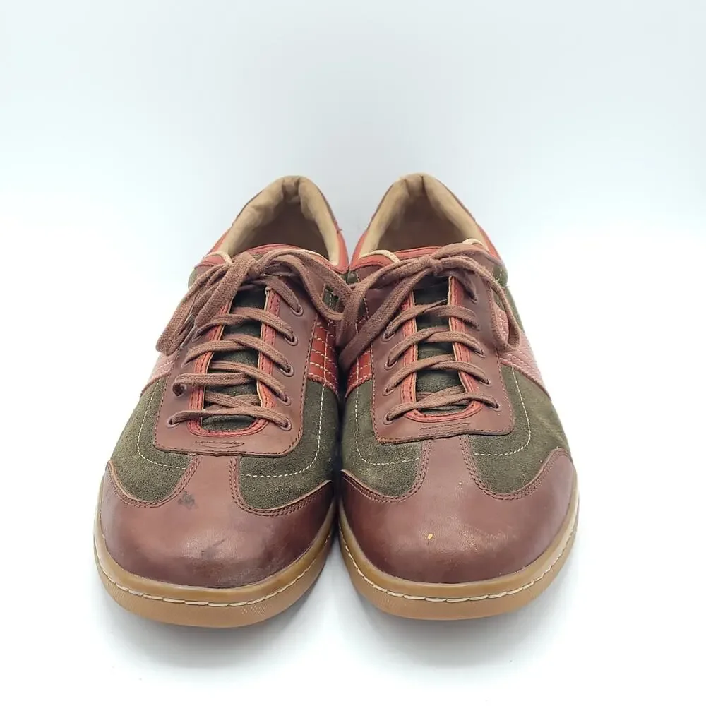 Fossil shoes low top green brown men's size 13